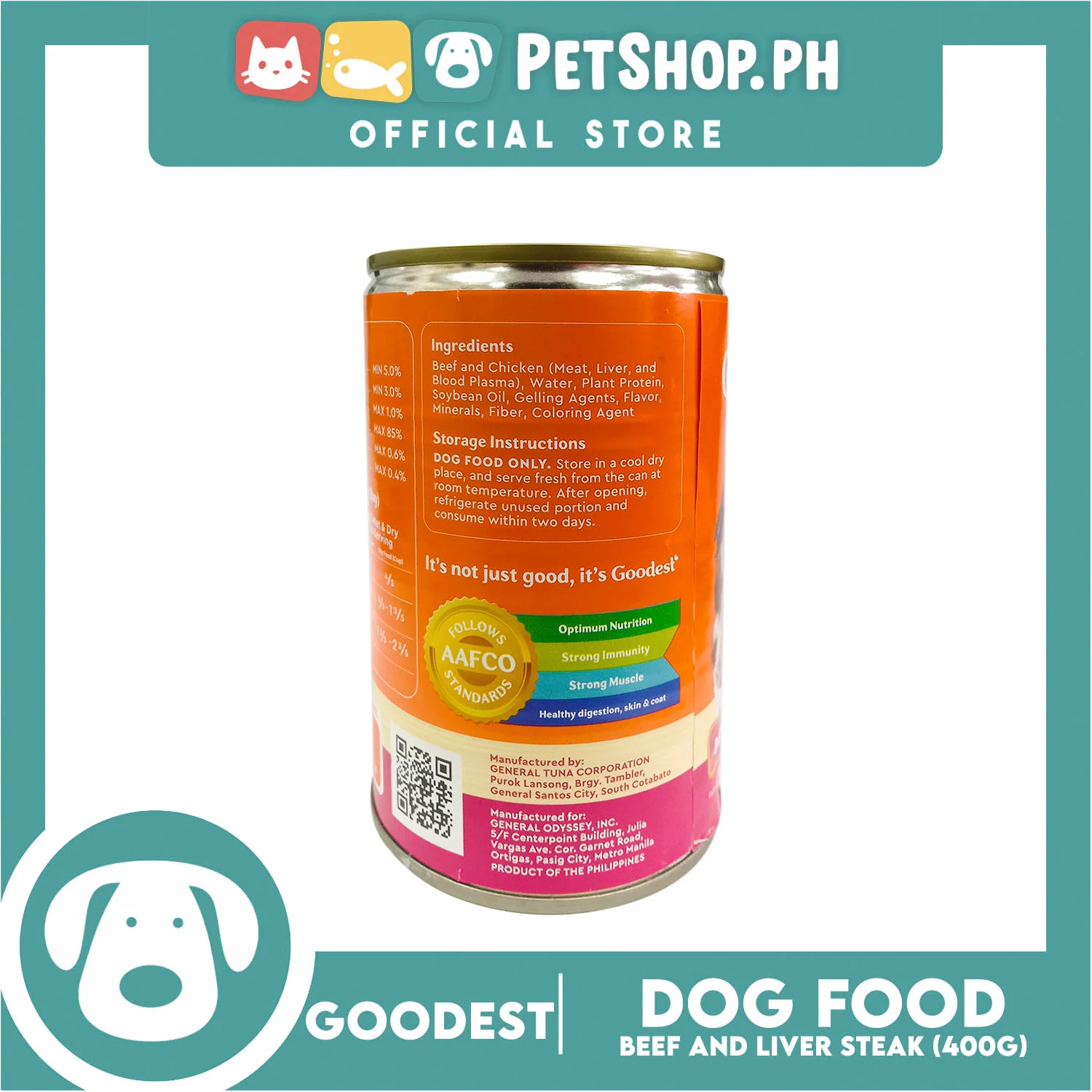 Goodest Chunks in Gravy (Beef and Liver Steak) Canned Dog Wet Food 400 grams - Image 4