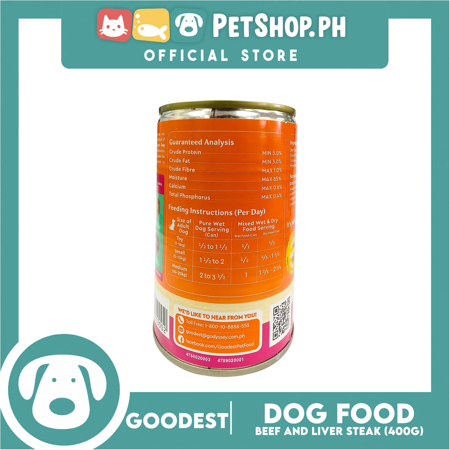 Goodest Chunks in Gravy (Beef and Liver Steak) Canned Dog Wet Food 400 grams - Image 5