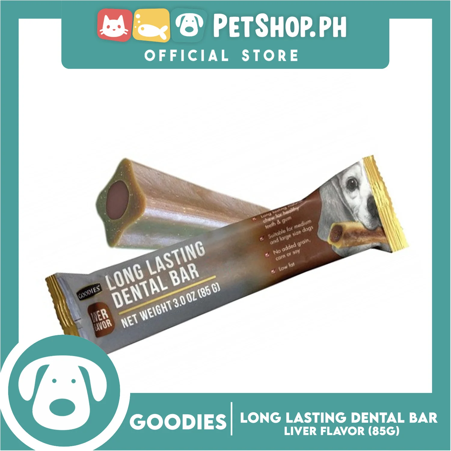 Goodies Long Lasting Dental Bar Dog Treats (Liver Flavor) 85g - Image 4