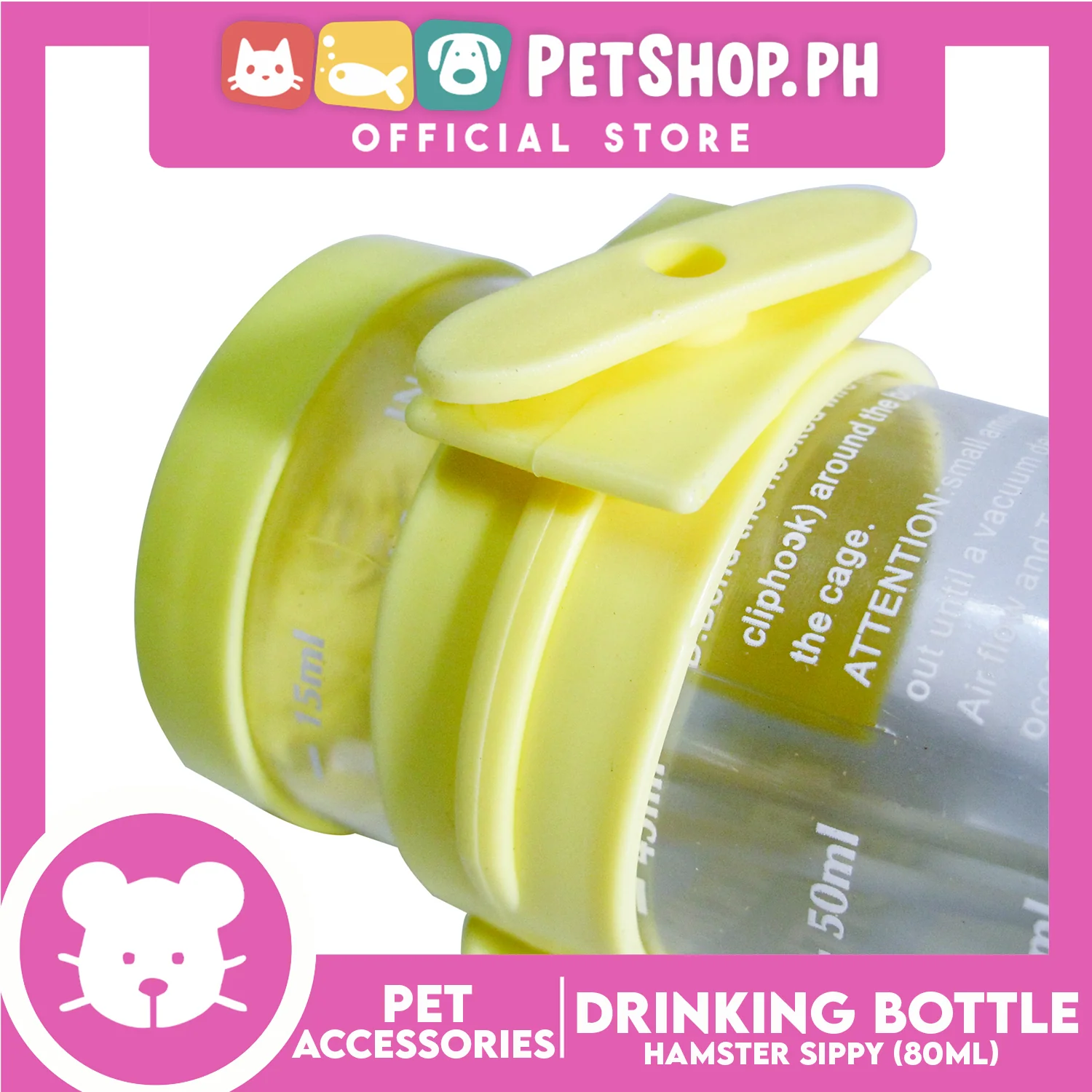 Hamster Bottle Feeder 80ml - Image 3