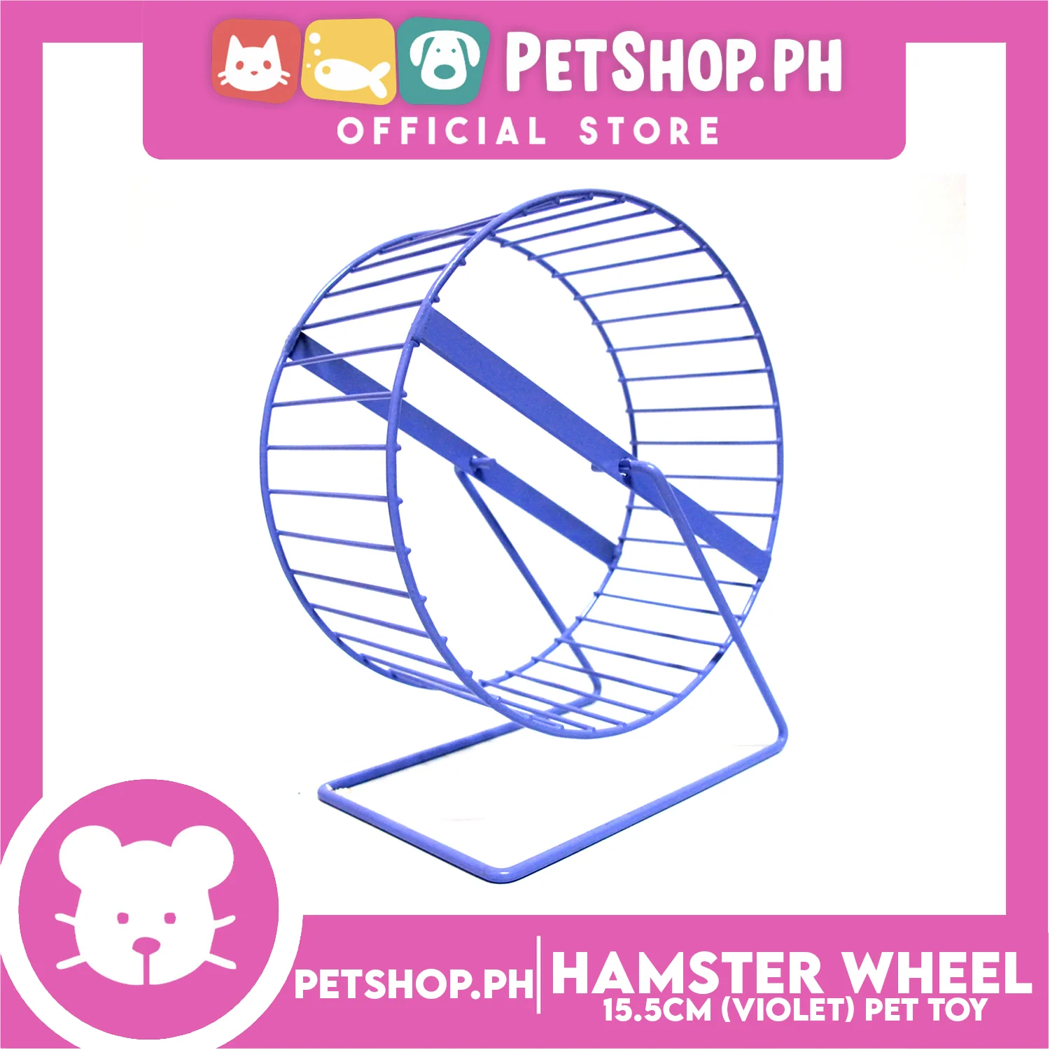 Hamster Wheel Violet 15.5cm - Image 3