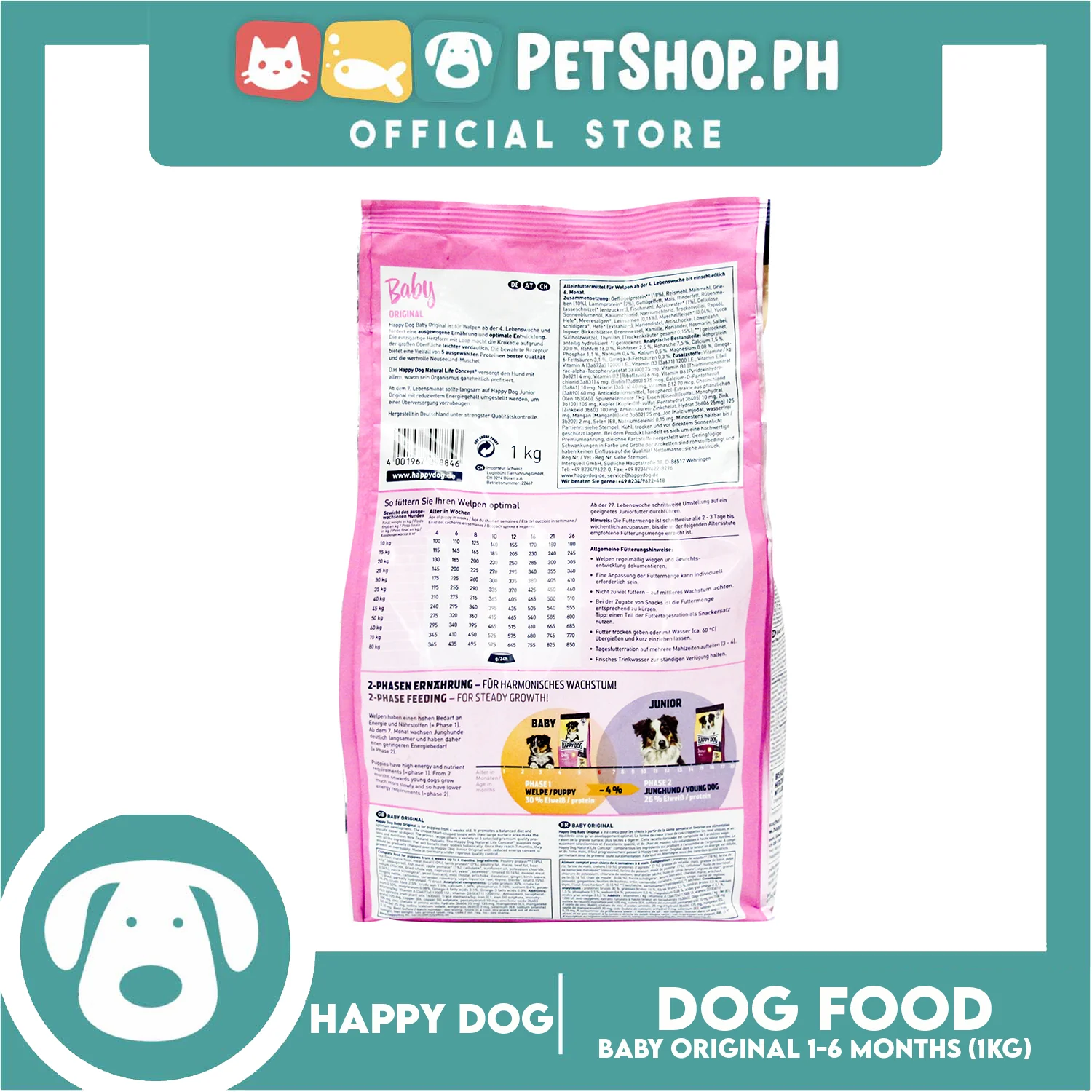 Happy Dog Baby Original 1kg - Image 3