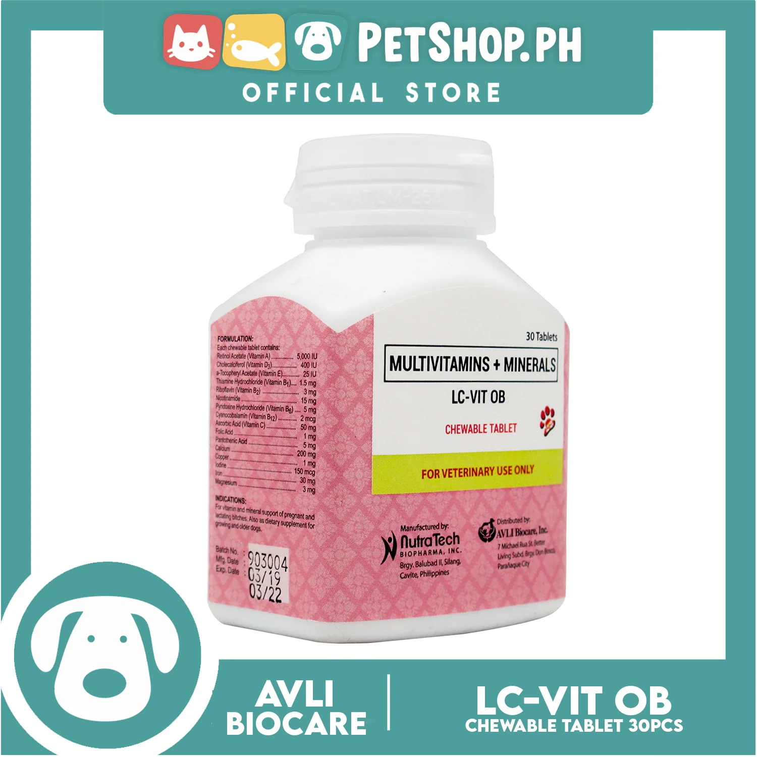 LC-VIT OB Multivitamins Chewable Tablet 30 Pieces - Image 3