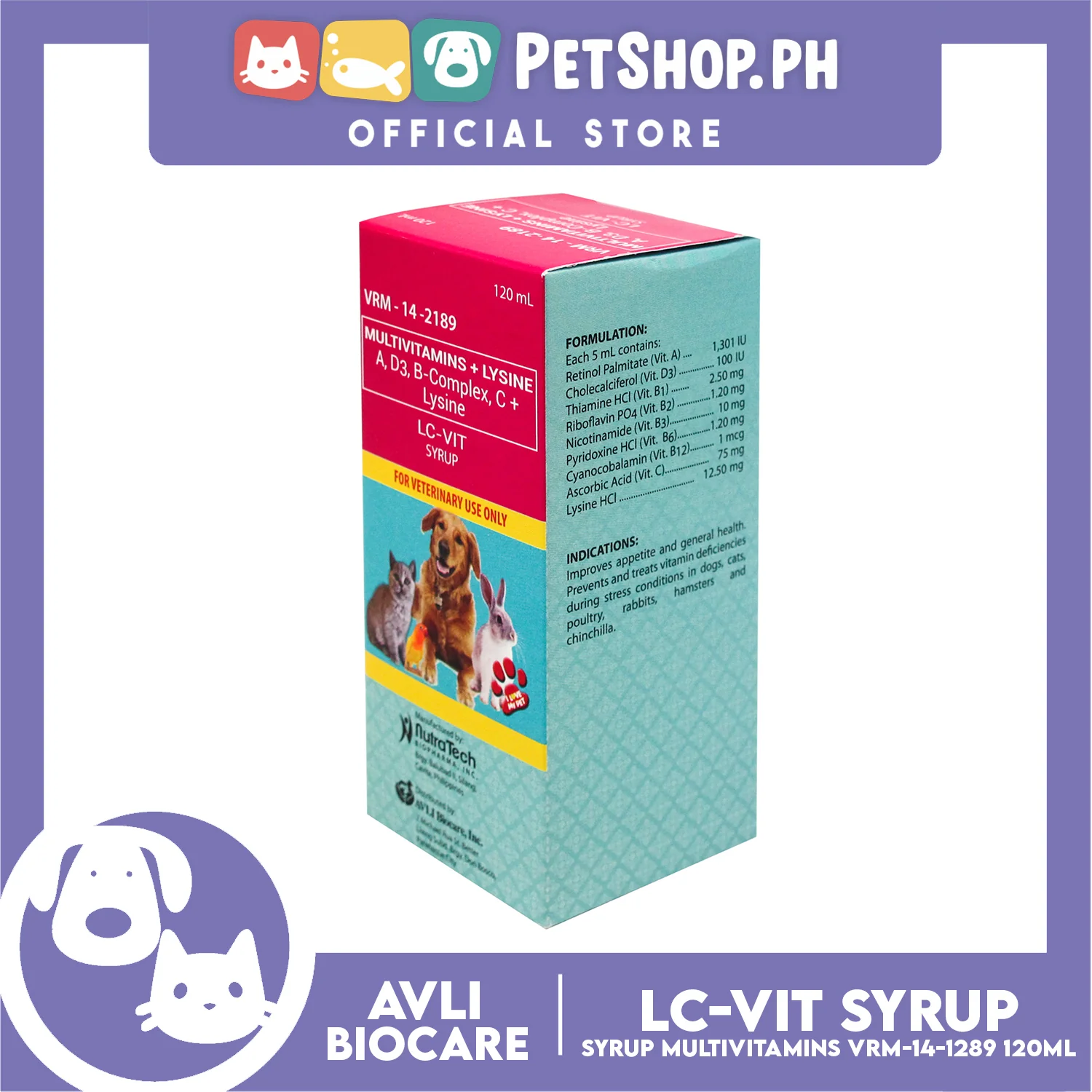 LC-VIT Syrup Multivitamins + Lysine VRM-14-2189 120ml - Image 3