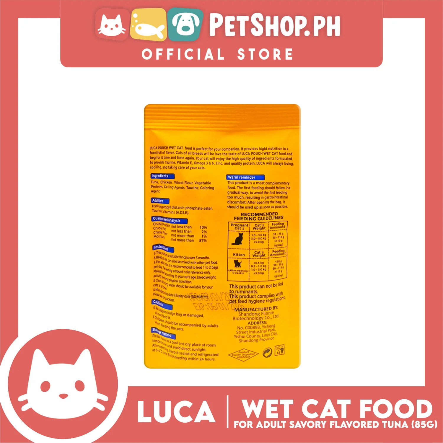 Luca Wet Cat Food (Savory Flavored Tuna) 95g for Adult Cats - Image 4