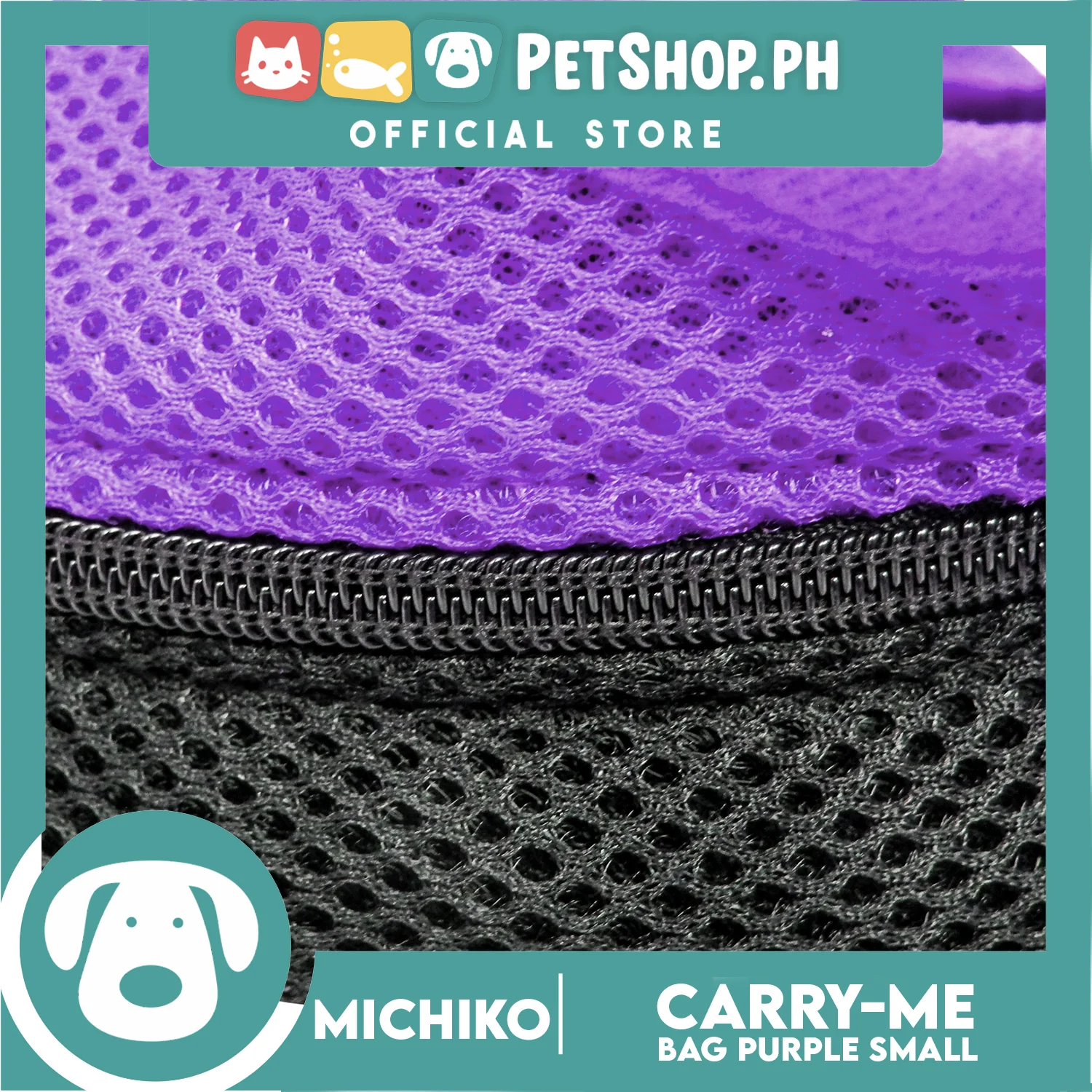 Michiko Carry Me Pet Bag Carrier Purple (Small) - Image 6