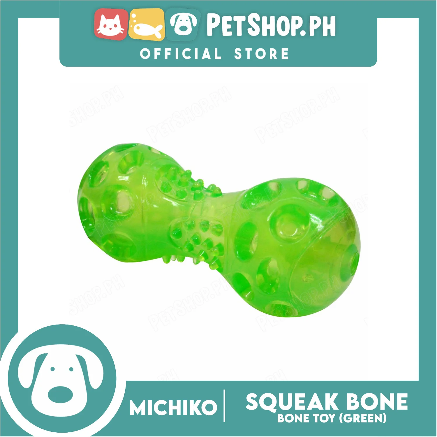 Michiko Large Squeak Bone Green - Image 3