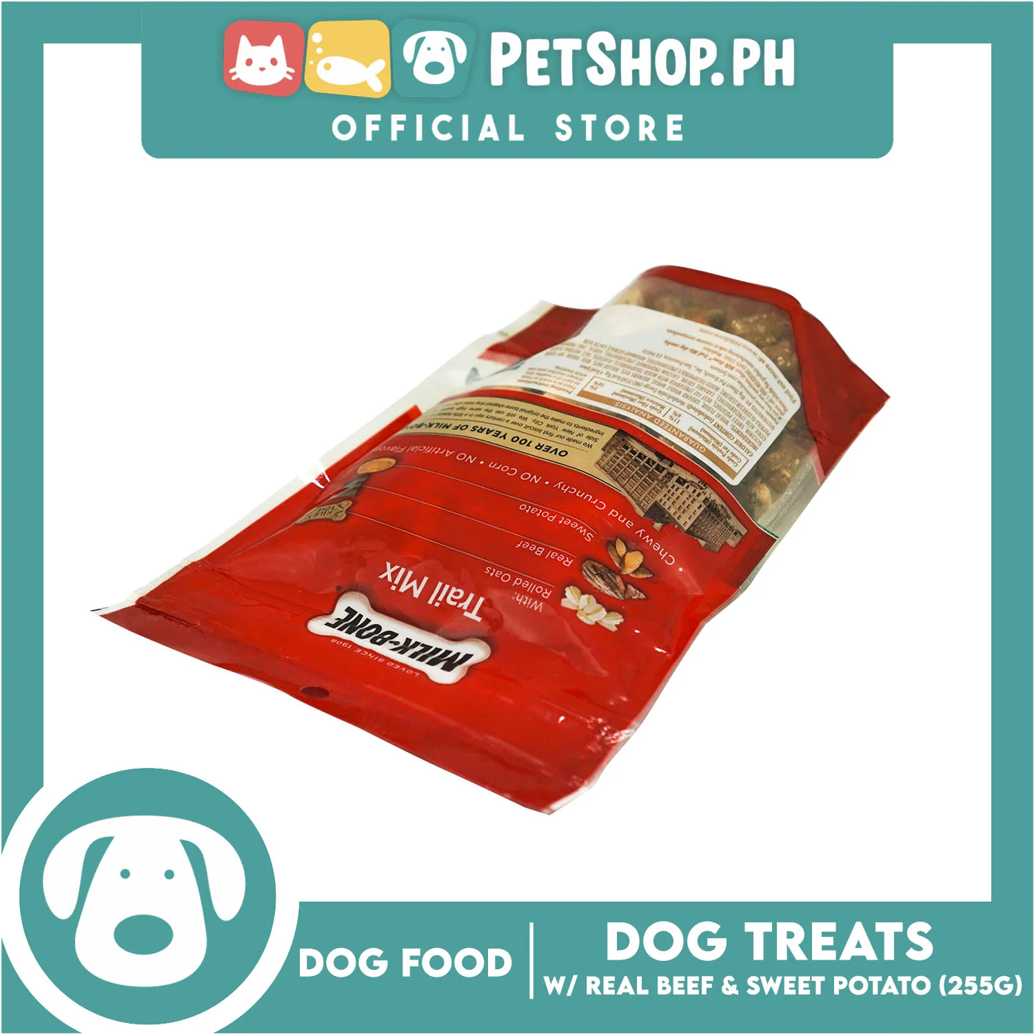 Milk-Bone Trail Mix Chewy and Crunchy Dog Treats, Beef and Sweet Potato - Image 4