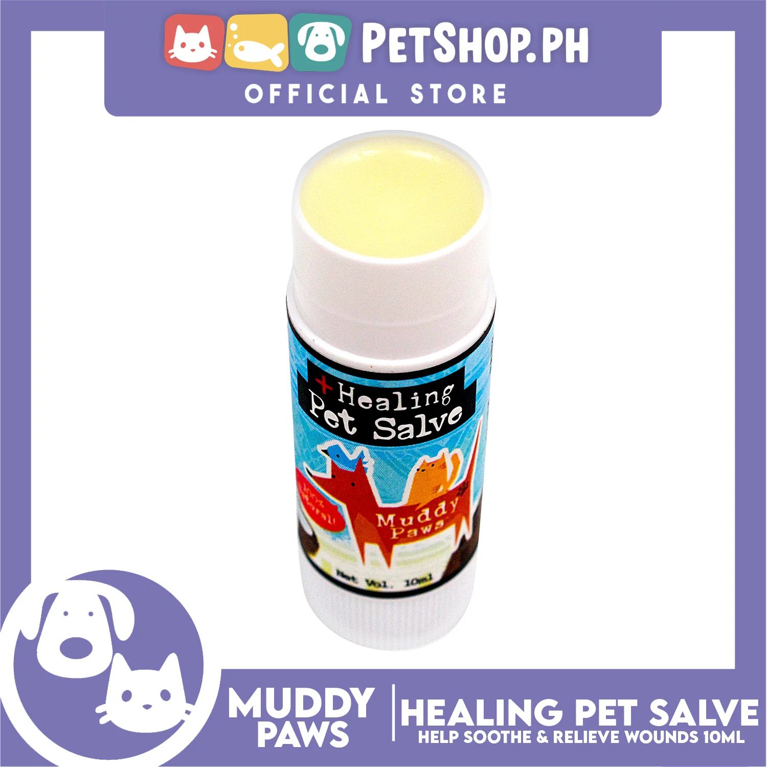 Muddy Paws Healing Pet Salve 10ml Pets Body Care - Image 4