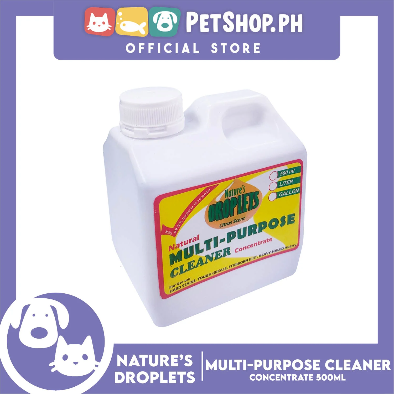 Nature's Droplets Multipurpose Cleaner Concentrate 500ml - Image 4