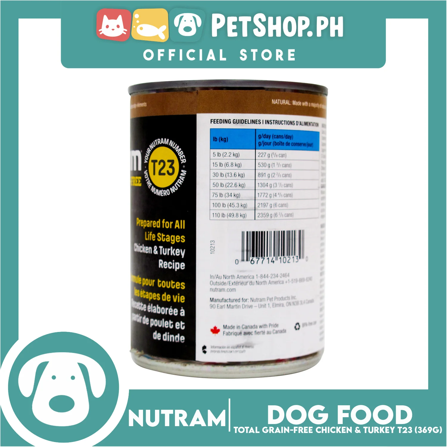 Nutram T23 Total Grain-Free Chicken and Turkey Recipe Dog Food - Image 3