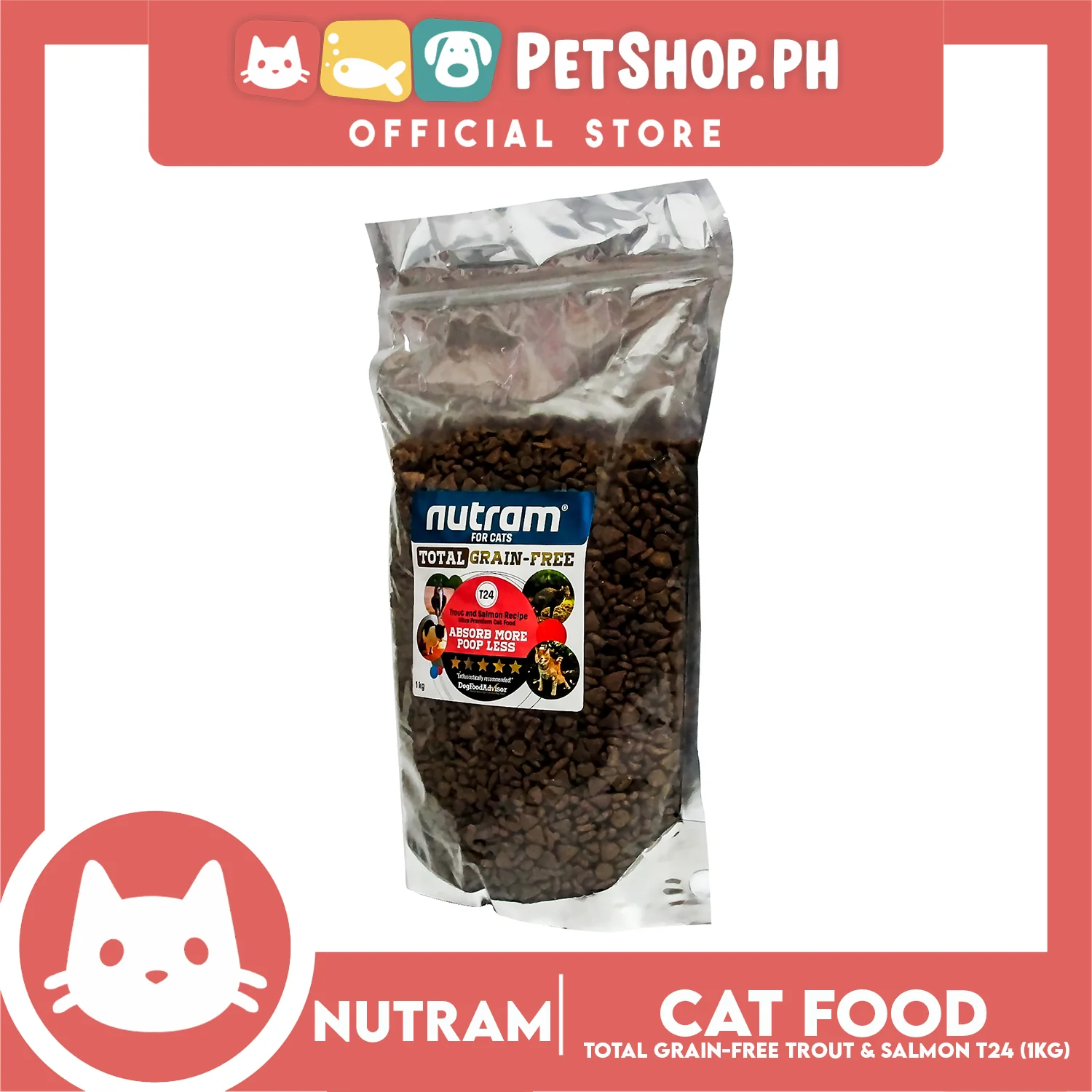 Nutram T24 Total Grain-Free Trout and Salmon Meal Recipe Cat Food - Image 7