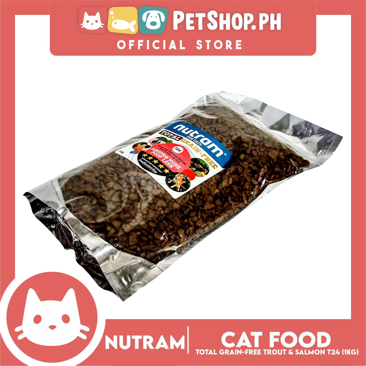 Nutram T24 Total Grain-Free Trout and Salmon Meal Recipe Cat Food - Image 9