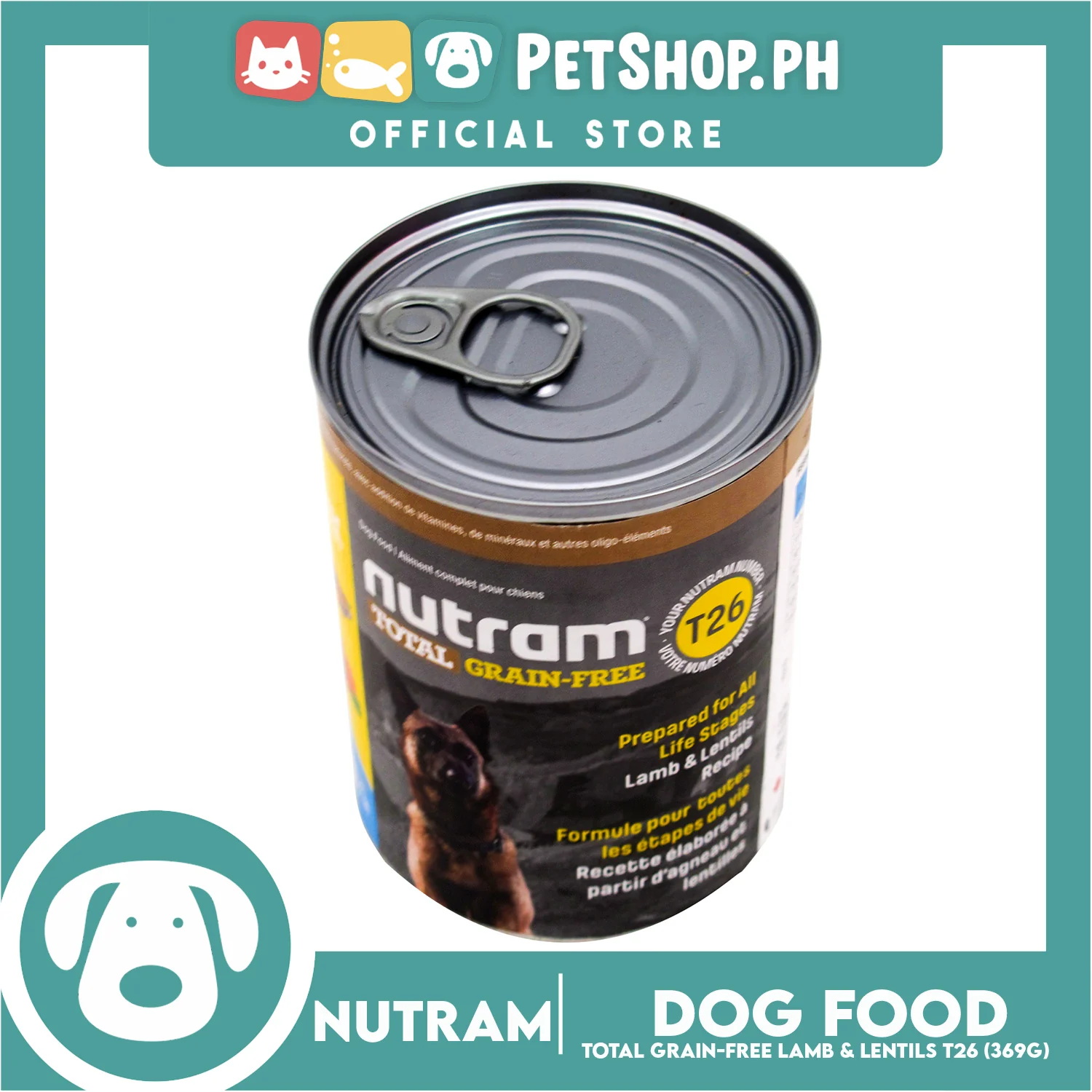 Nutram T26 Total Grain-Free Lamb and Lentils Recipe Dog Food - Image 3