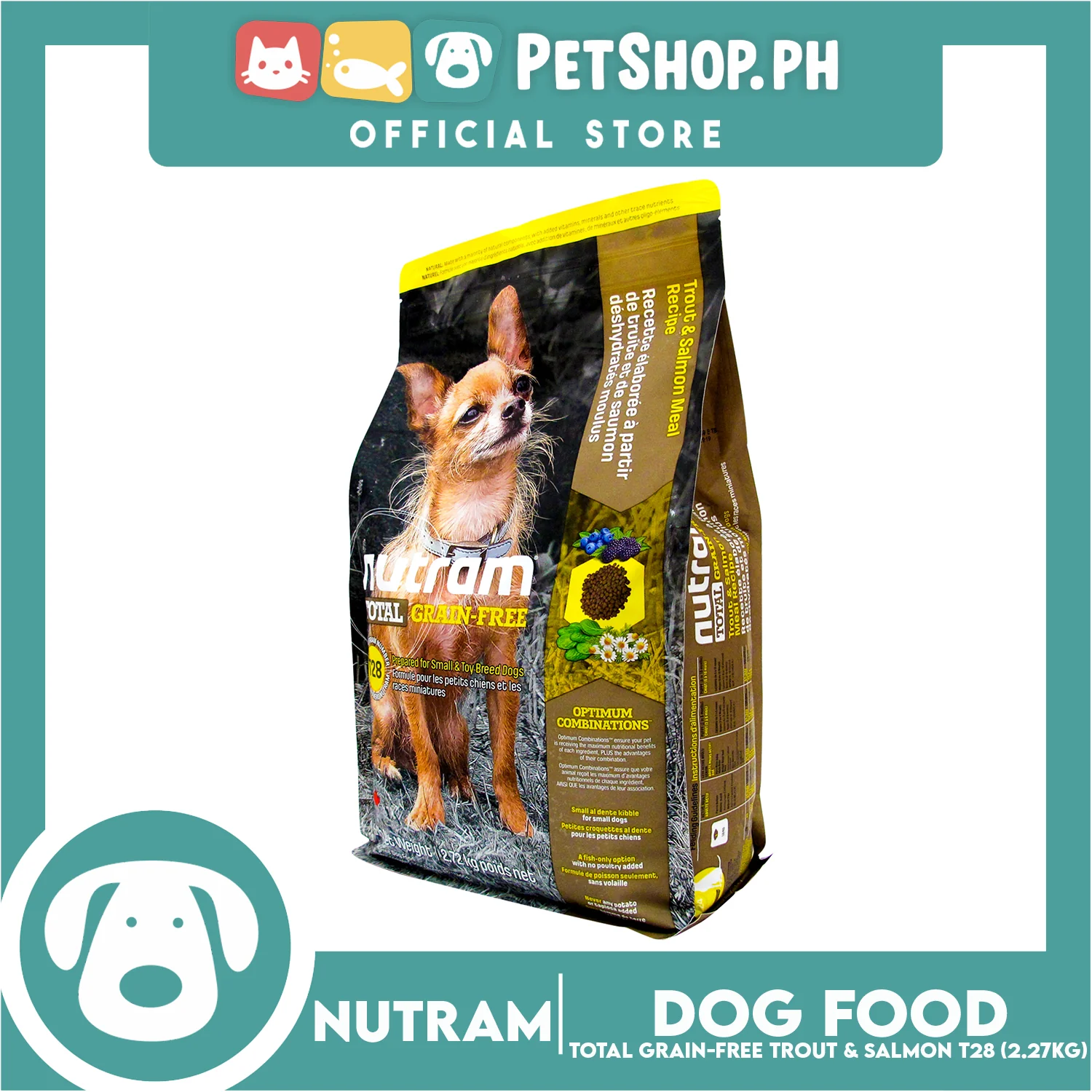 Nutram T28 Total Grain-Free Trout & Salmon Meal Dog Food - Image 3