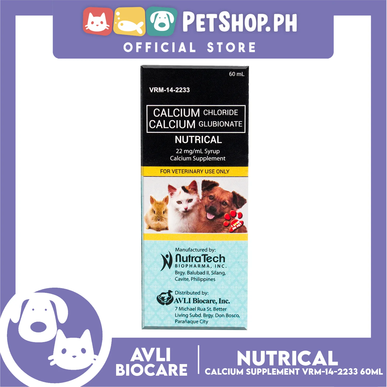 Nutrical Calcium Supplement VRM-14-2233 60ml for Pets Dietary Supplement - Image 2