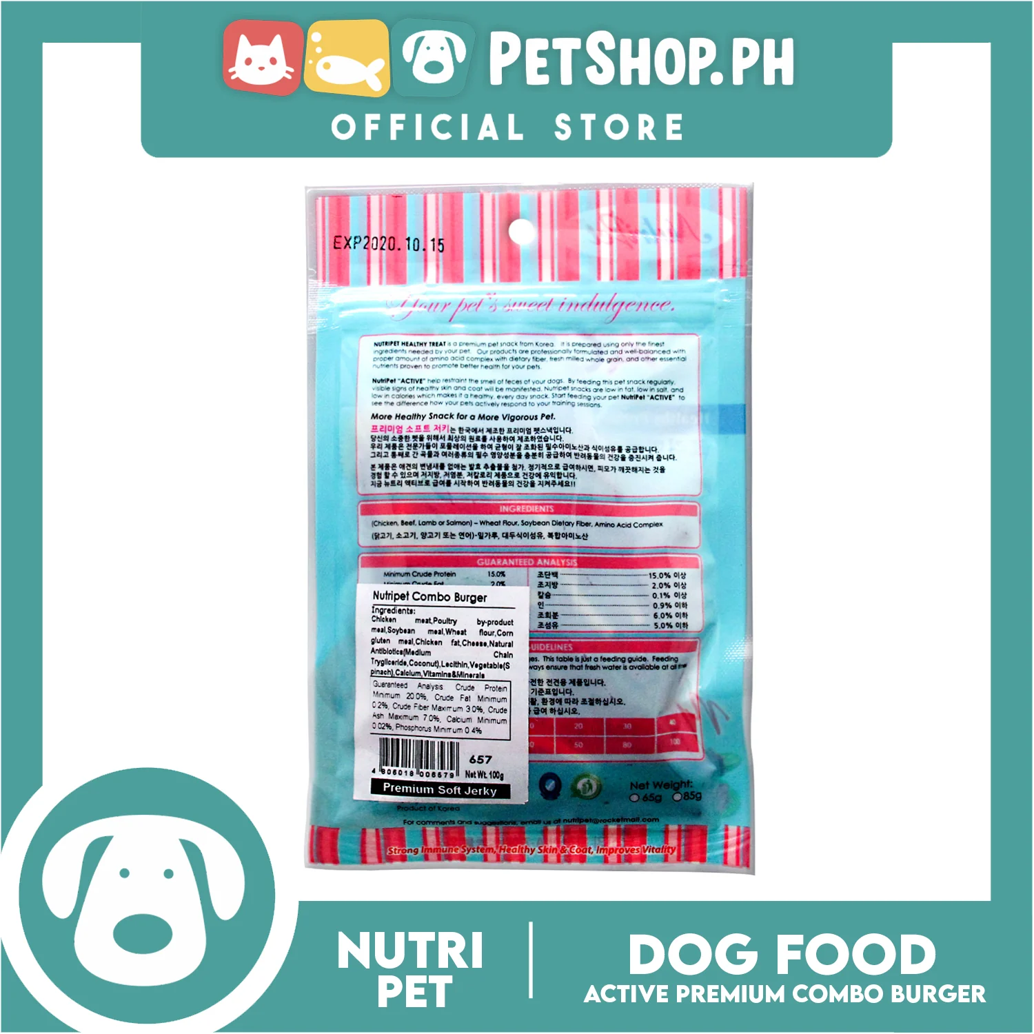 Nutripet Combo Moist Burger Mixed-(657) 80g - Image 3