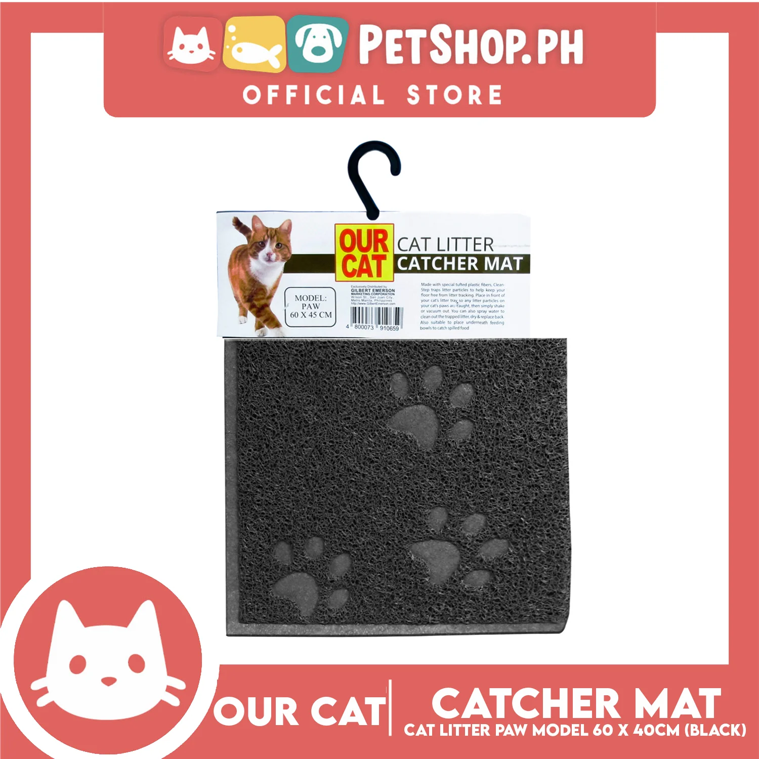 Our Cat Cat Litter Mat Rectangle - Image 3