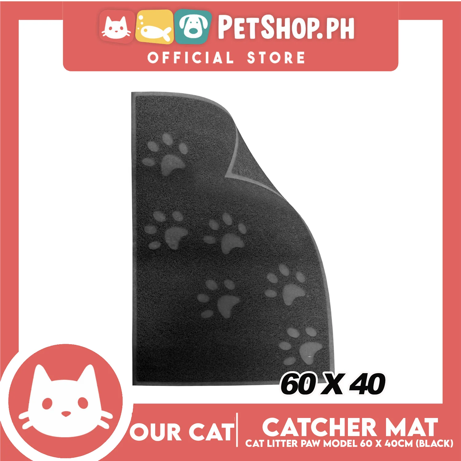 Our Cat Cat Litter Mat Rectangle - Image 4