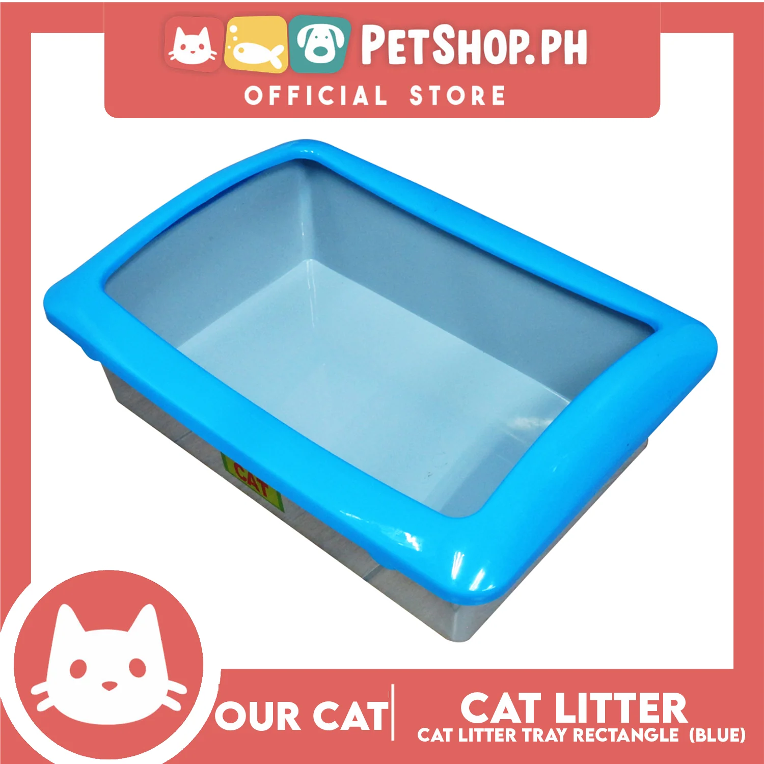 Our Cat Cat Litter Tray Rectangle - Image 2