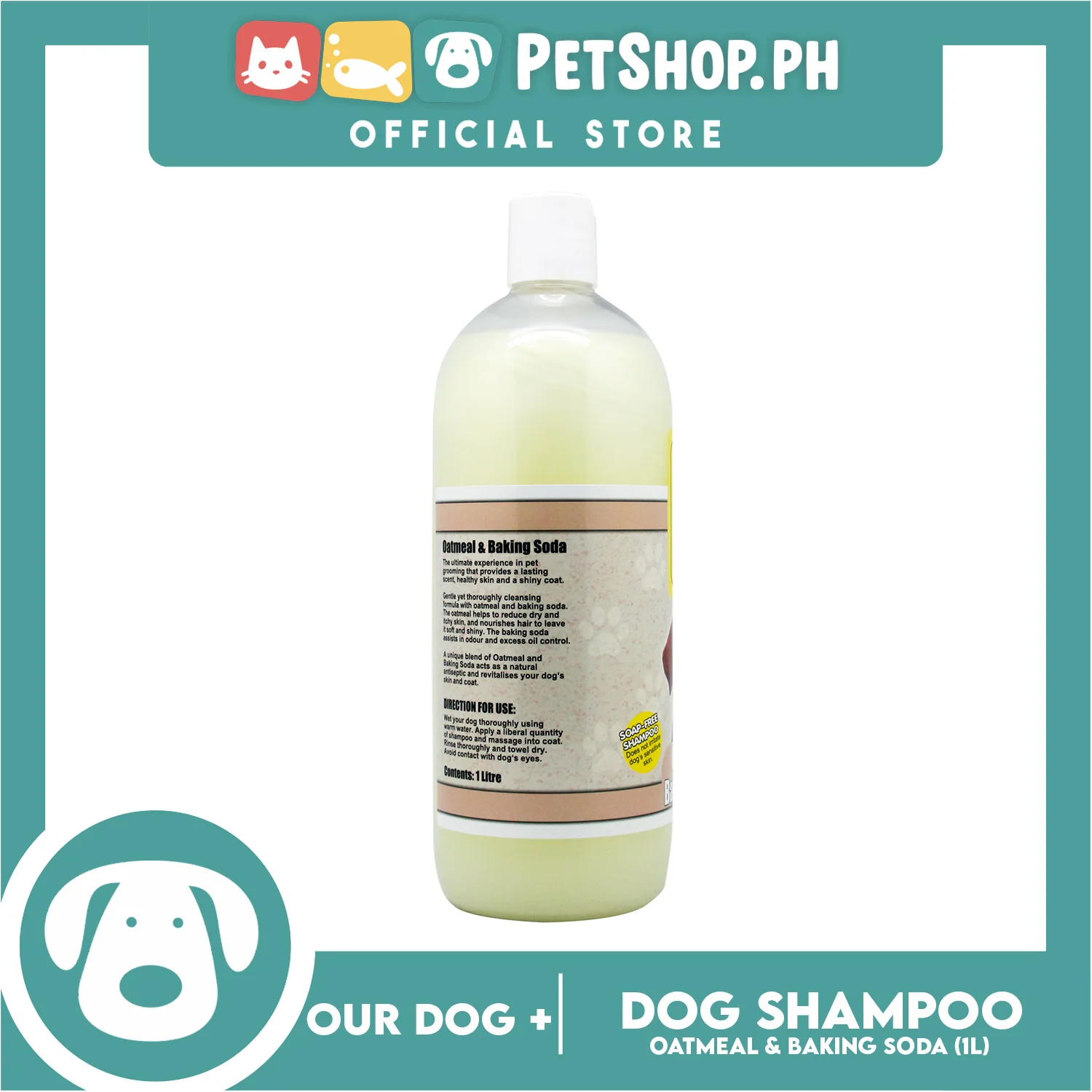 Our Dog Plus Oatmeal and Baking Soda Shampoo - Image 3