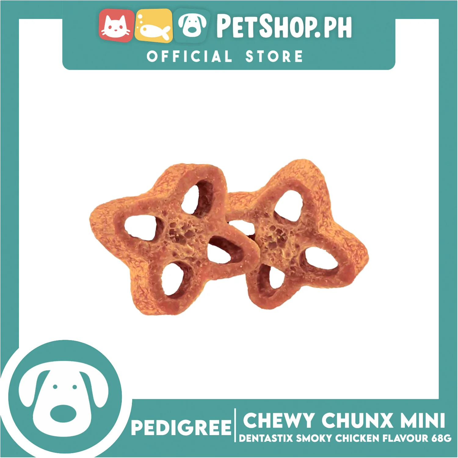 Pedigree Dentastix Chewy Chunx Mini 68g (Smoky Chicken Flavor) Dog Treats - Image 4