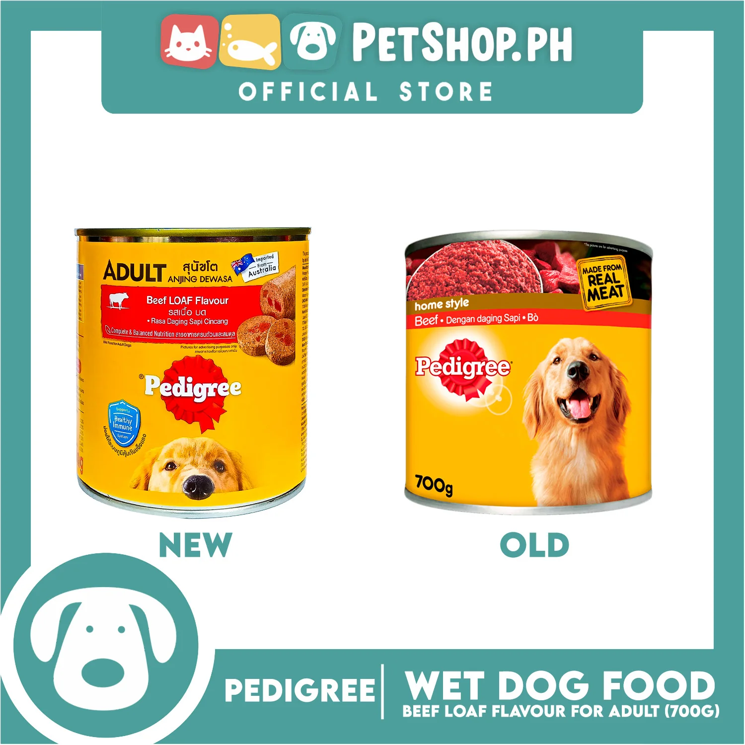 Pedigree Beef Loaf Flavour 700g For Adult, Canned Dog Food - Image 6