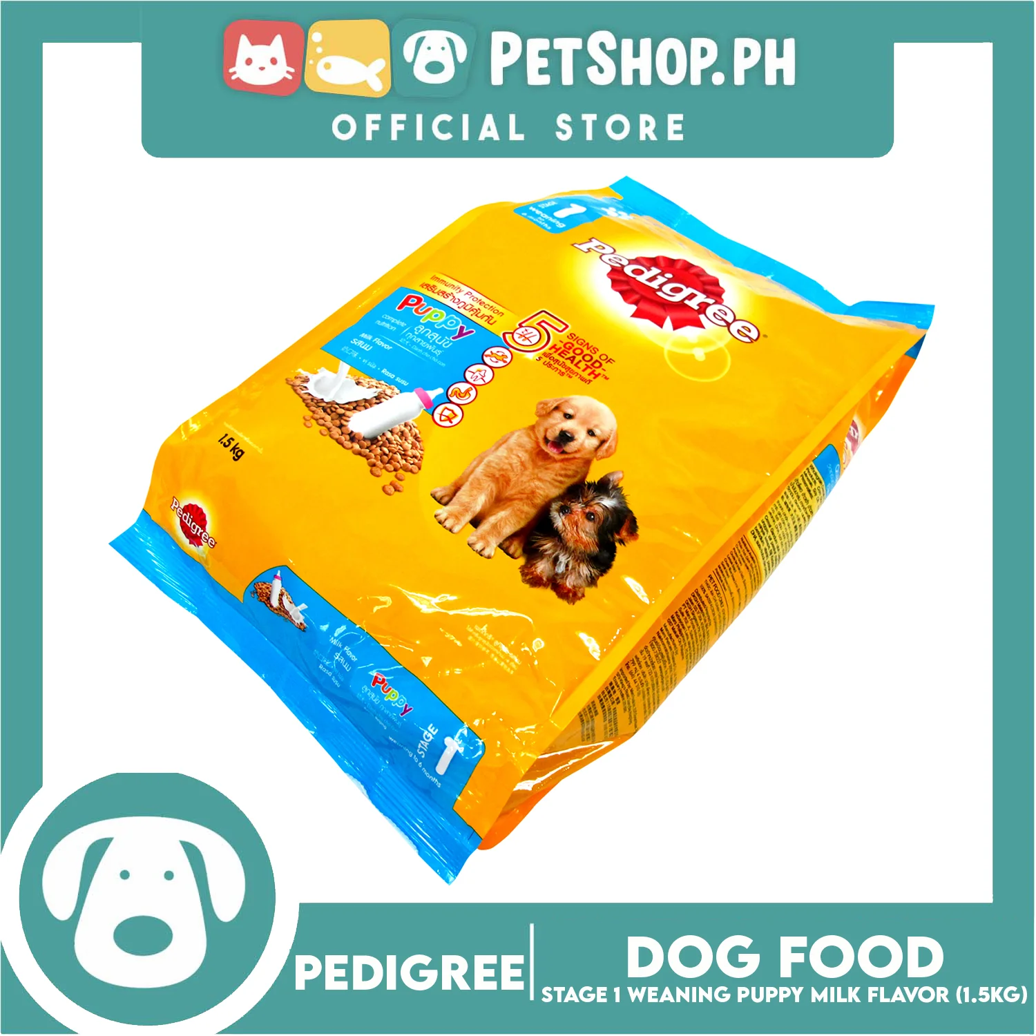 Pedigree Puppy Weaning  Formula Stage 1 to 6 months Milk Flavor 1.5kg Puppy Food Dog Food - Image 4