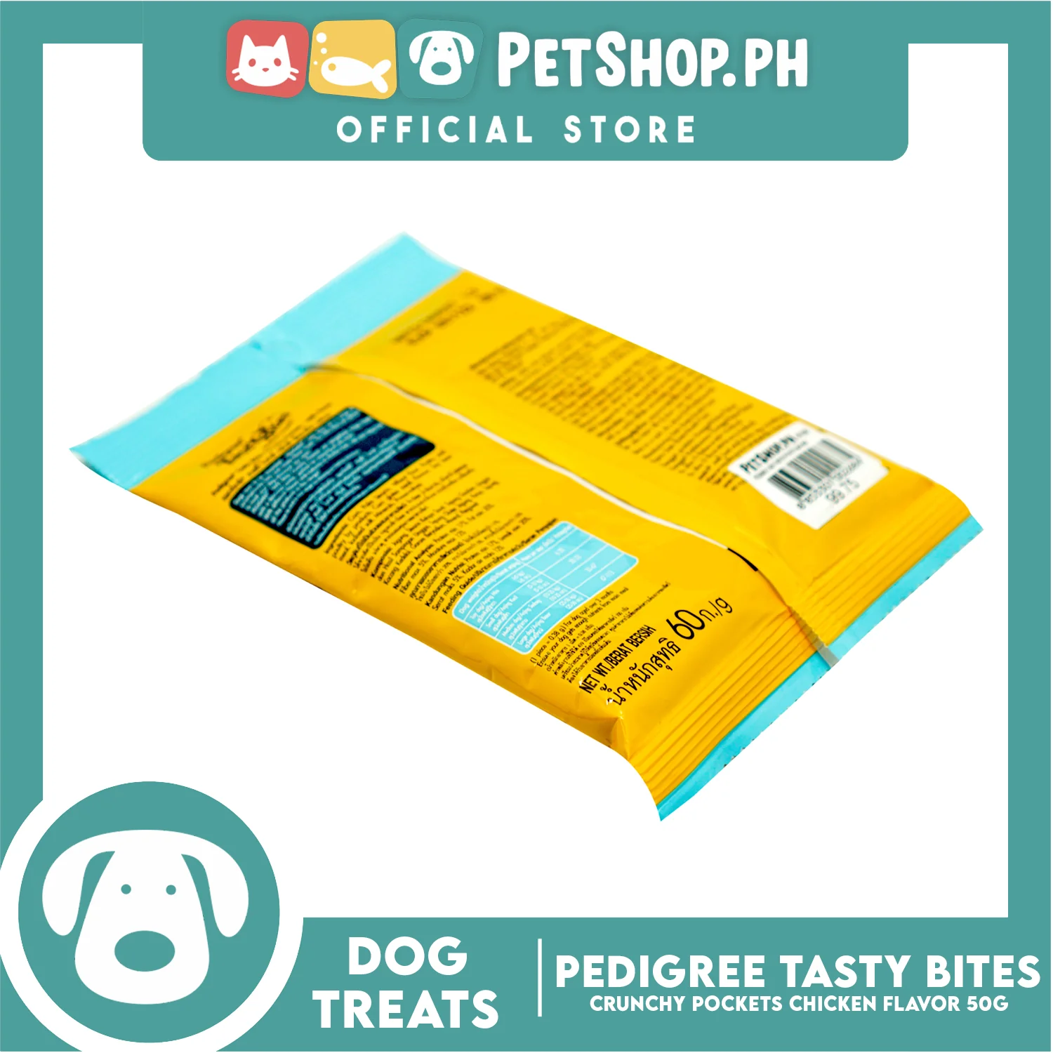 Pedigree Tasty Bites Crunchy Pockets Milk Flavor 60g - Image 4