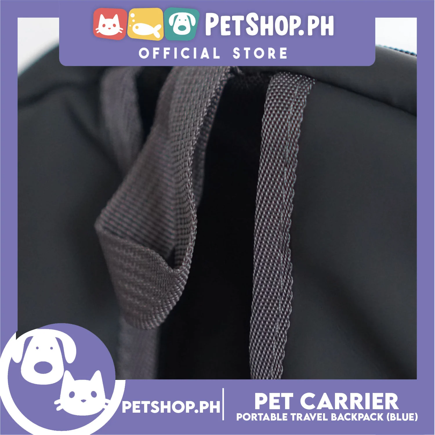 Pet Carrier Portable Outdoor Travel BackPack Safe Carrier for Dogs & Cats (Blue) - Image 5