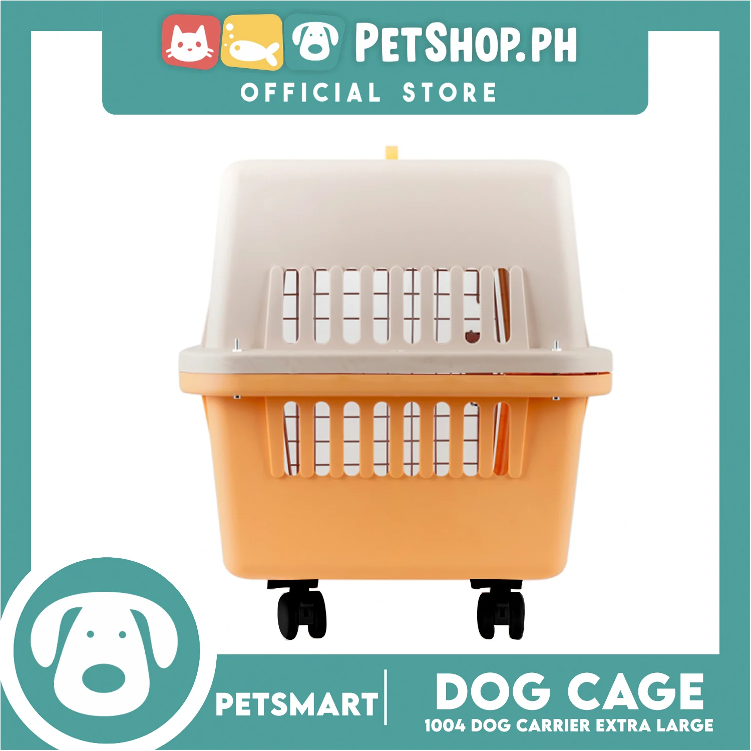 Pet Carrier With Wheels 1004 Dog Travel Carrier With Carrying Handle (Extra Large) 81cm x 57cm x 61cm - Image 2