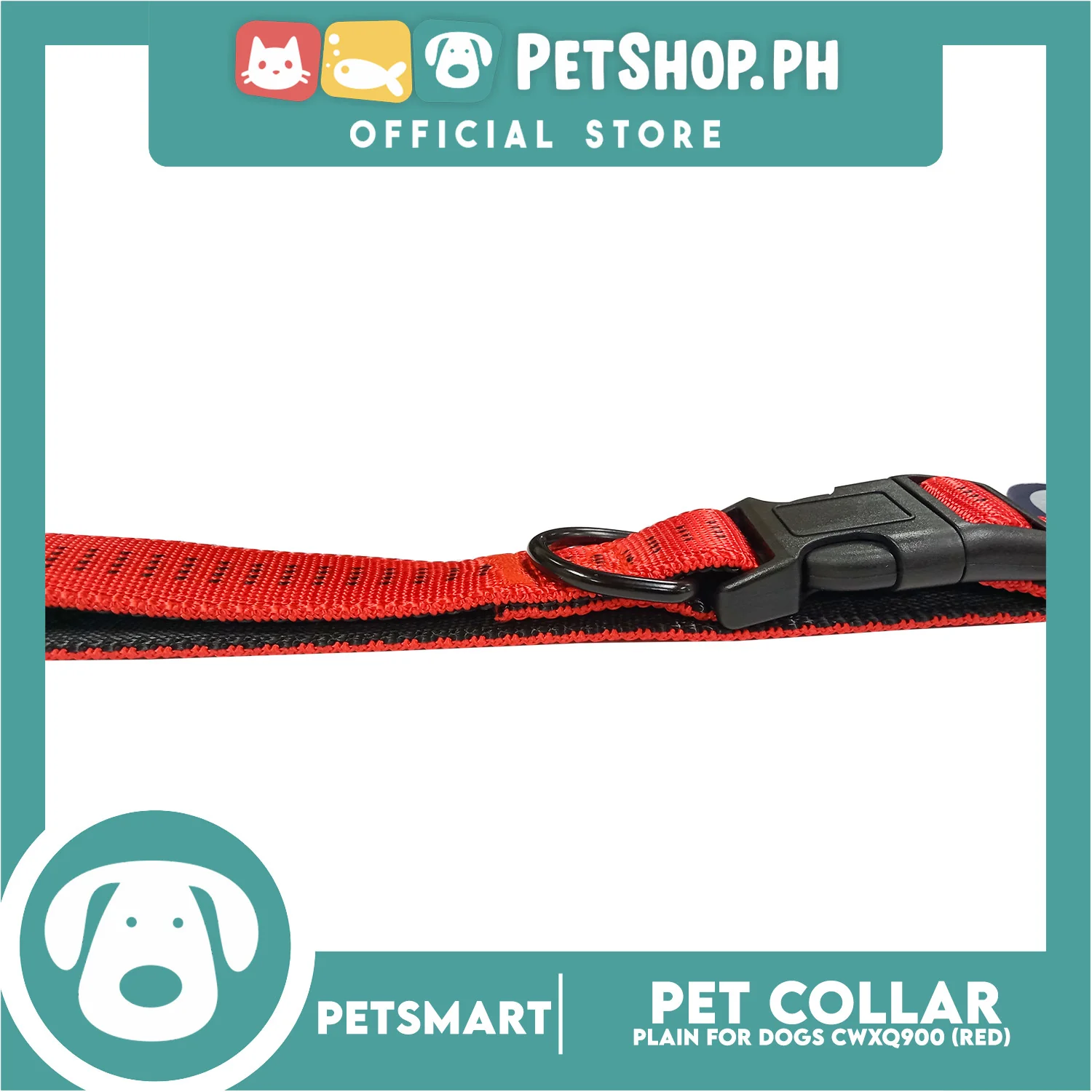 Pet Dog  Collar Adjustable Buckle (Red) CWXQ900 - Image 5