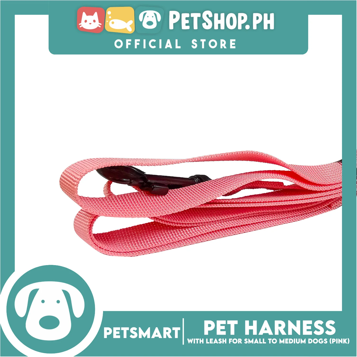 Pet Harness Pattern Design with Leash for Dogs Small Size (Pink) - Image 4