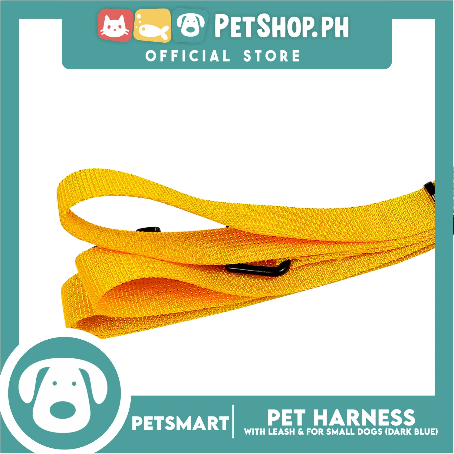 Pet Harness Pattern Design with Leash for Small Dogs Small Size (Dark Blue) - Image 4
