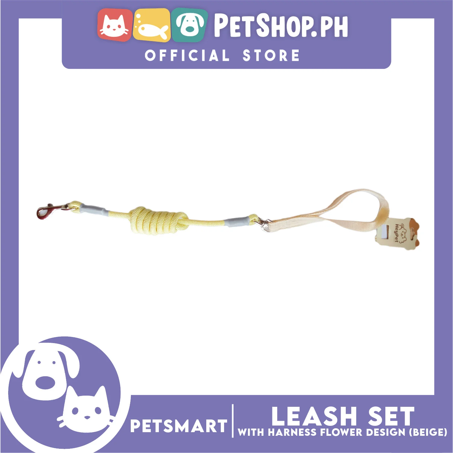 Pet Harness with Leash (Blue Green) Flower Design - Image 2
