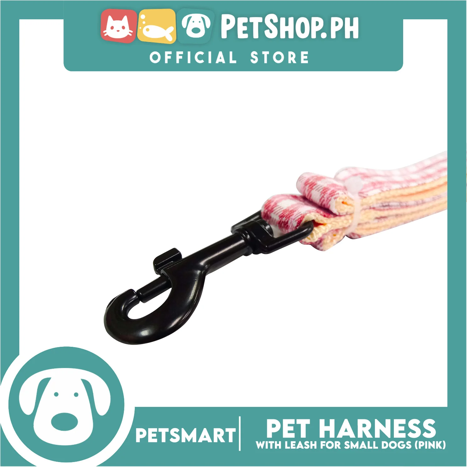 Pet Harness with Leash for Small Dogs (Pink) QYS2202 - Image 5