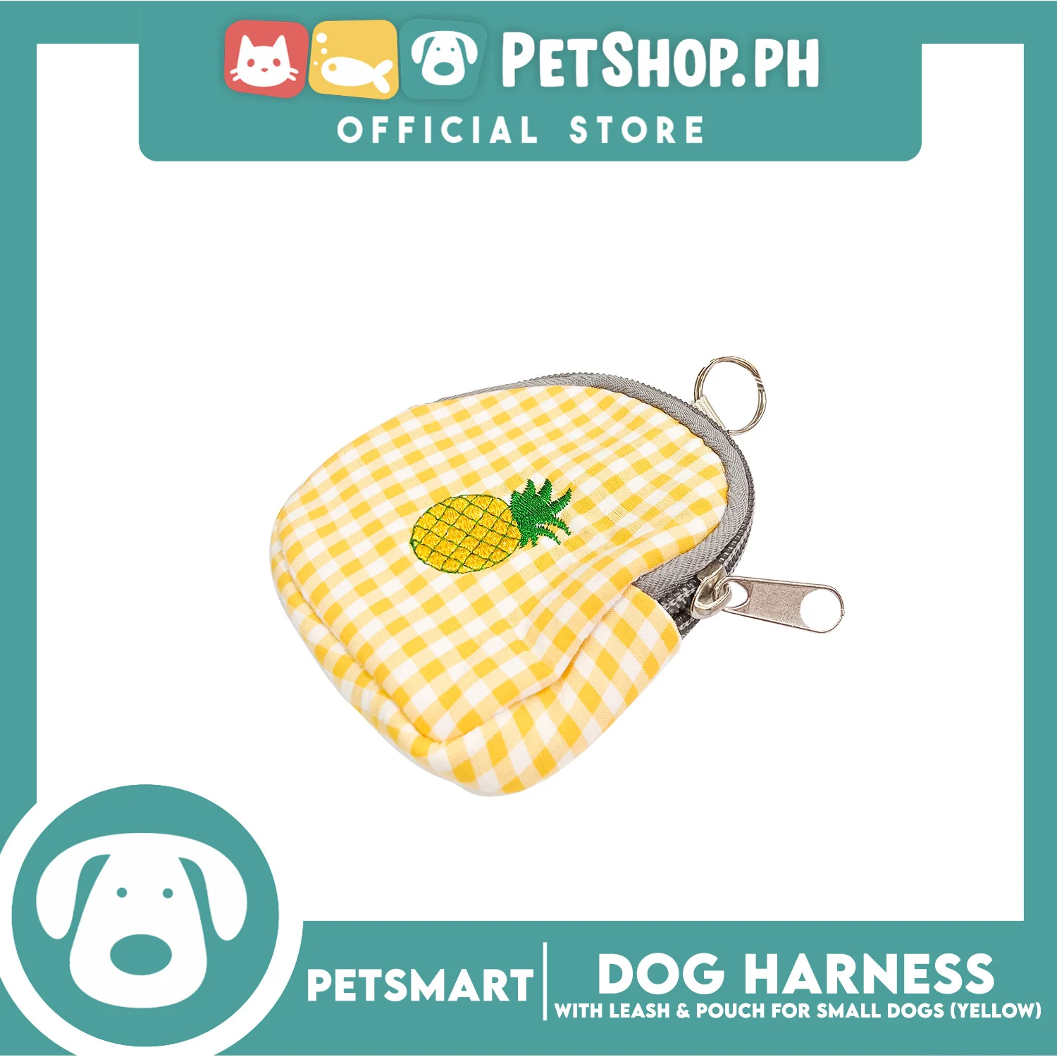 Pet Harness with Pouch and Leash for Small Dogs (Yellow) QYS866 - Image 5