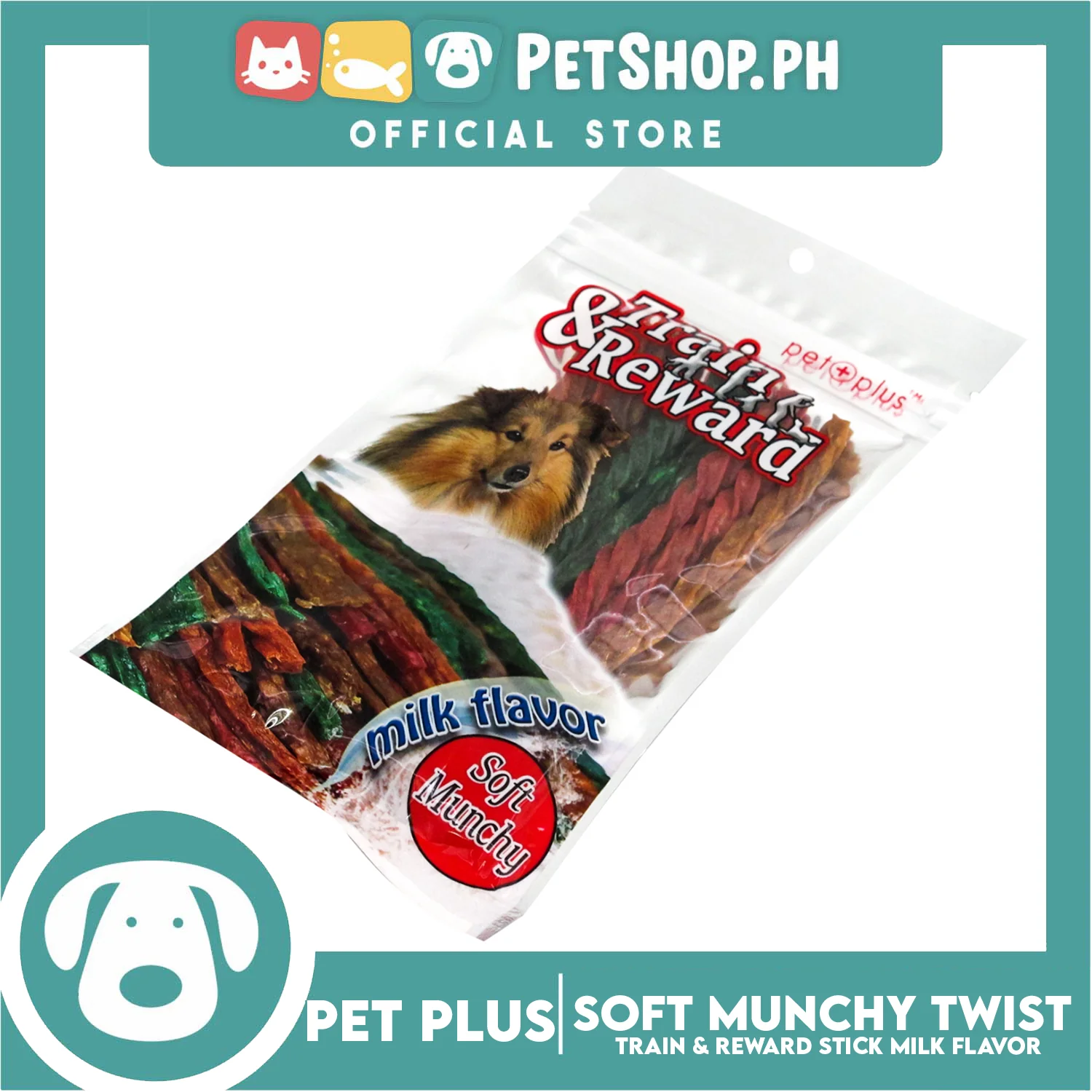 Pet+PlusTrain & Reward Soft Munchy Twist Stick 6pcs/pack - Image 3