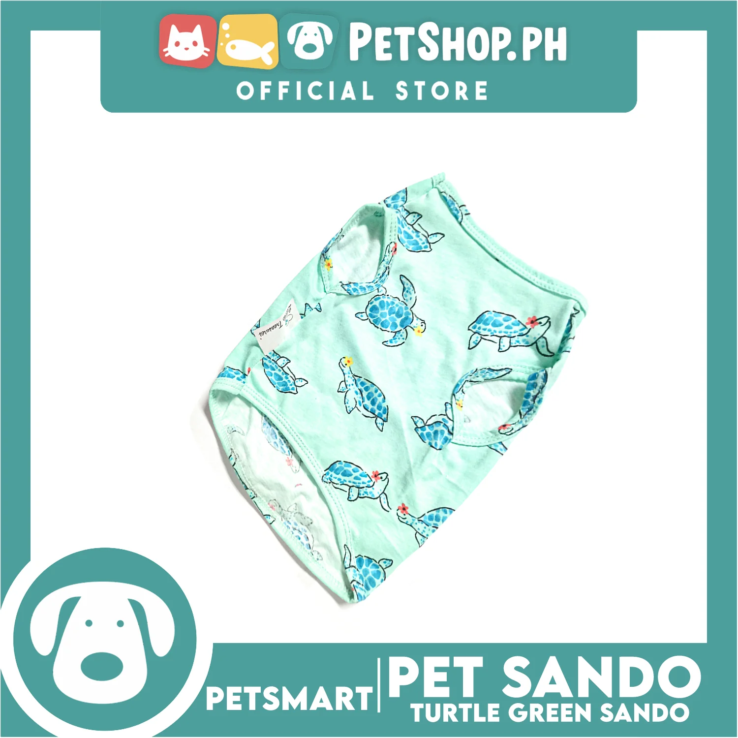 Pet Sando Apparel Turtle Green Sando DG-CTN126M (Medium) Perfect Fit For Dogs And Cats, Pet Clothes, Soft and Comfortable Pet Clothing - Image 2