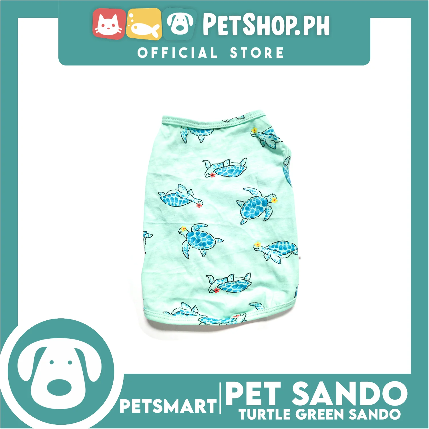 Pet Sando Apparel Turtle Green Sando DG-CTN126S (Small) Perfect Fit For Dogs And Cats, Pet Clothes, Soft and Comfortable Pet Clothing - Image 3