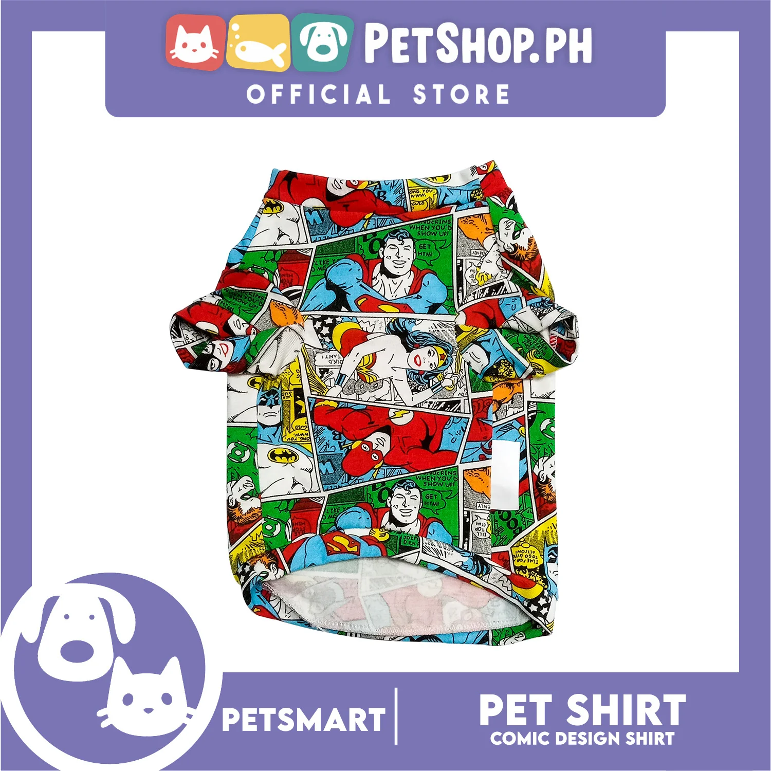 Pet Shirt Comic Design, Medium Size (DG-CTN210M) - Image 3