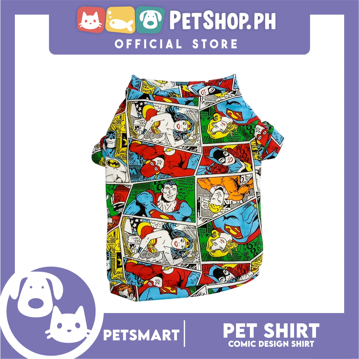 Pet Shirt Comic Design, Medium Size (DG-CTN210M) - Image 4