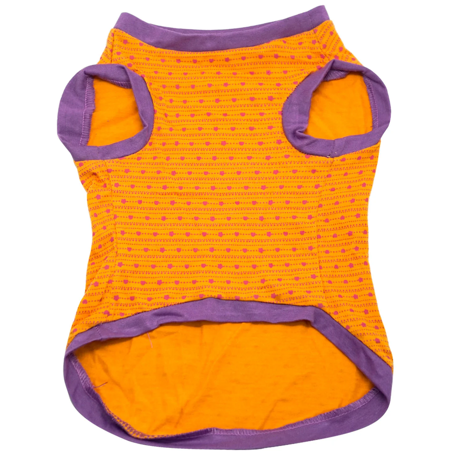 Pet Shirt Orange with Pink Dots Sando (Extra Large) Perfect Fit for Dogs and Cats Cloth - Image 4
