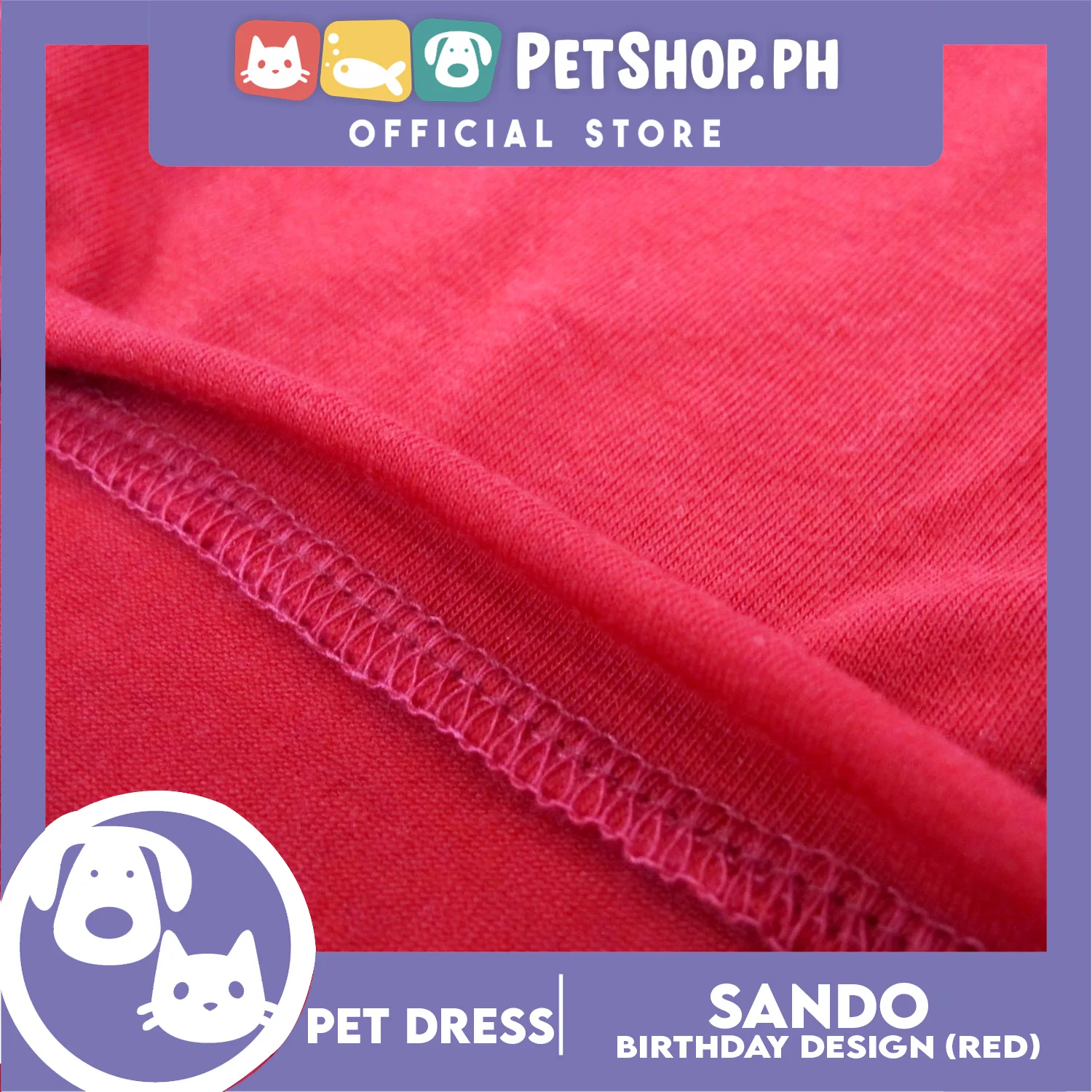 Pet Shirt Sleeveless (Large) with It's My Birthday at Back for Puppy, Small Dog, & Cat- Sando Breathable Clothes, Pet T-shirt, Dog Sando - Image 2