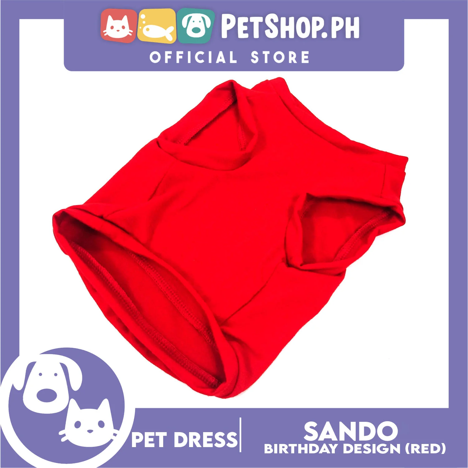 Pet Shirt Sleeveless with It's My Birthday at Back (Extra Large) for Puppy, Small Dog, & Cat- Sando Breathable Clothes, Pet T-shirt, Dog Sando - Image 2