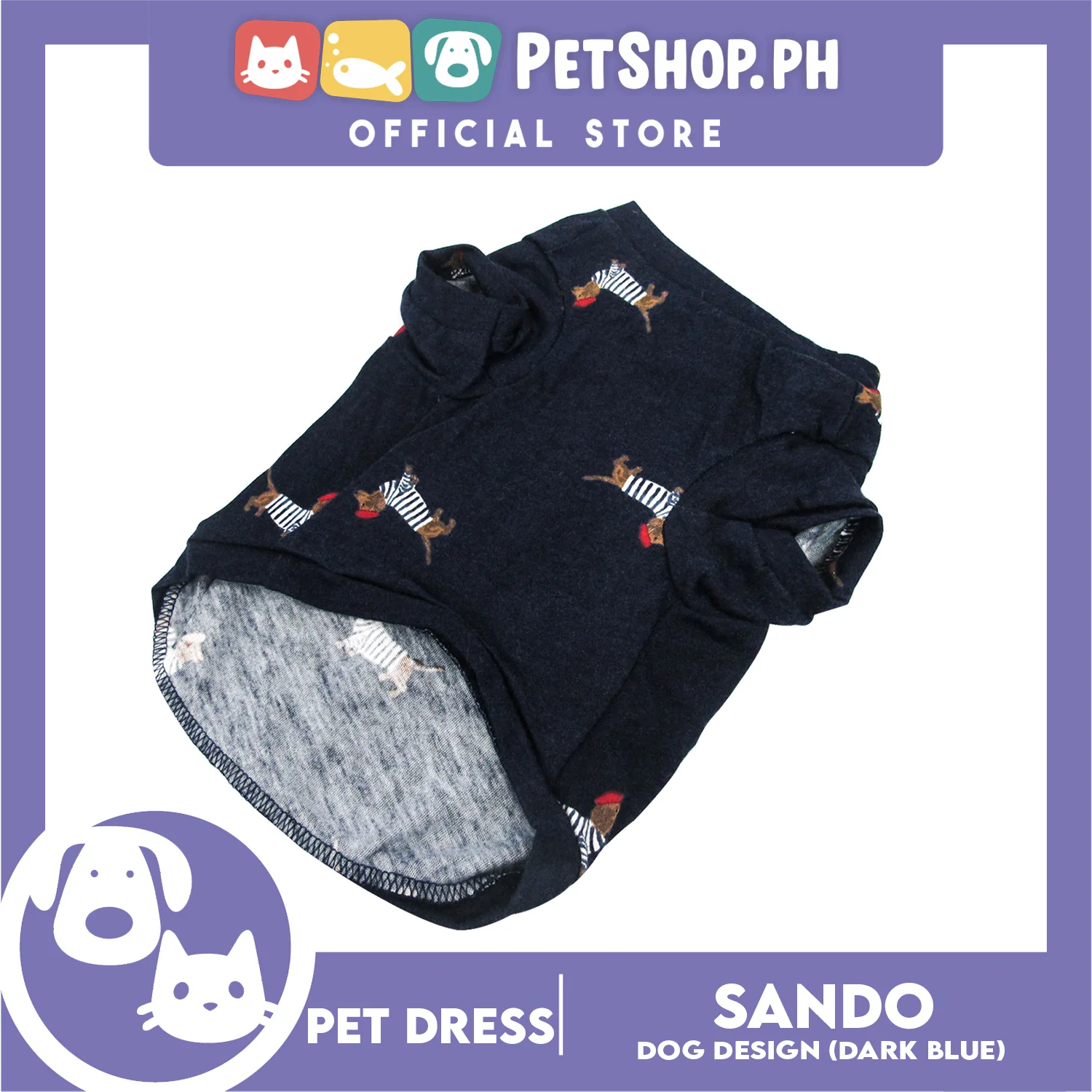 Pet T-Shirt Cute Daschund (Large) with Hat Print for Puppy, Small Dog- Breathable Clothes,Pet T-shirt, Sweatshirt - Image 4