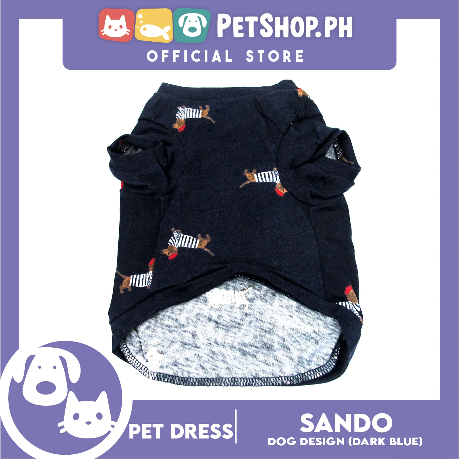 Pet T-Shirt Cute Daschund (Medium) with Hat Print for Puppy, Small Dog-Breathable Clothes Sweatshirt - Image 4