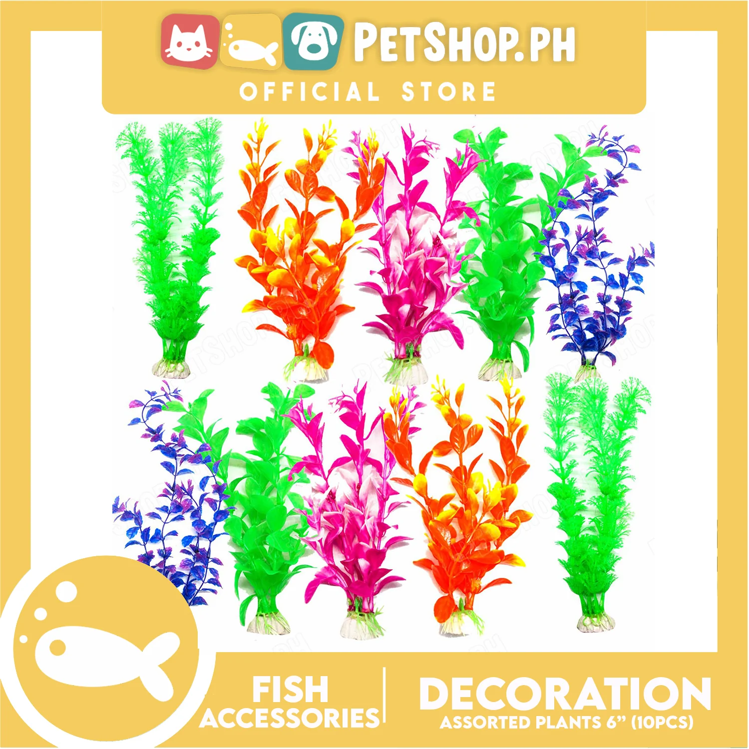 Plants 6" 10pcs Assorted
