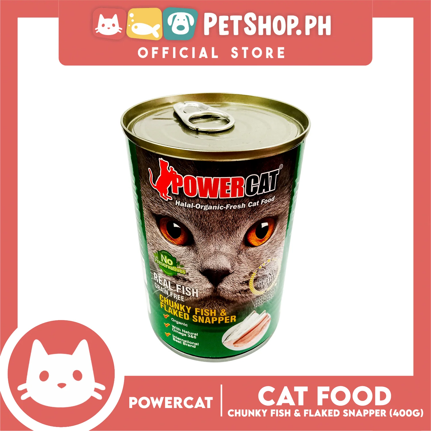 PowerCat Chunky Fish and Flaked Snapper 400g Wet Canned Cat Food - Image 4