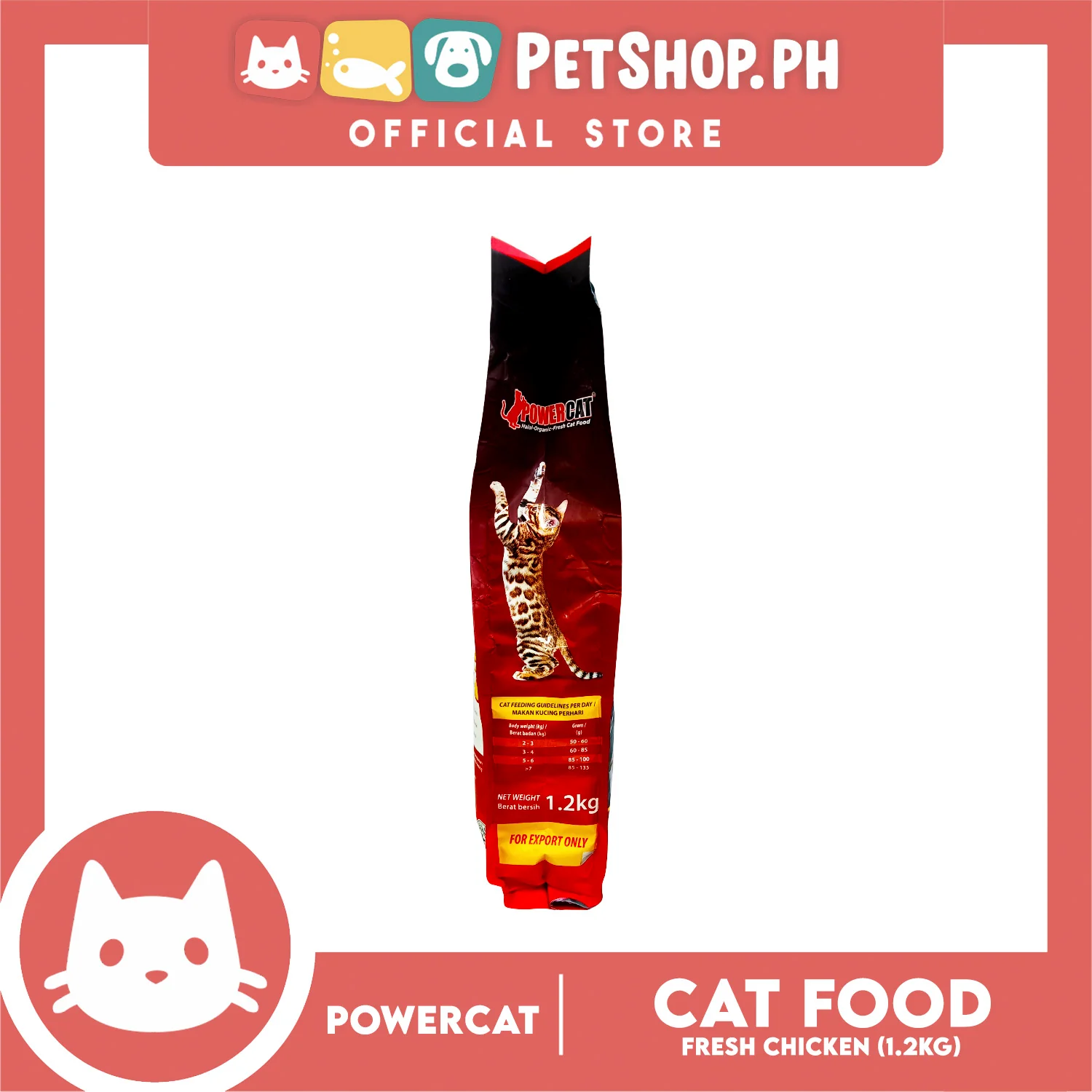 PowerCat Fresh Chicken 1.2kg Cat Dry Food - Image 2